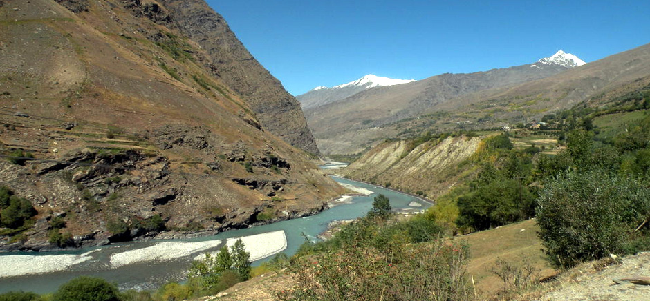 River Streams In Keylong, Himachal Pradesh