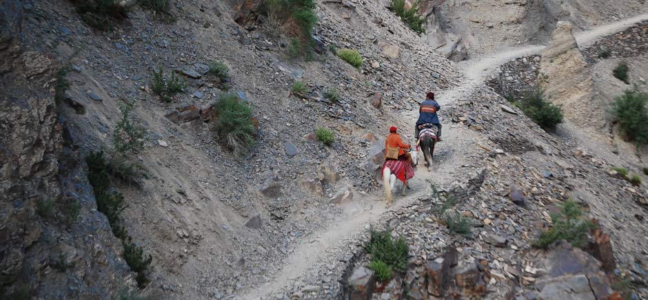 Trails To Reach Phugthal Monastery, Leh Ladakh