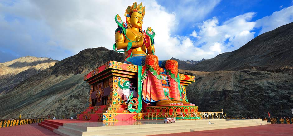Statue Of Maitreya Buddha In Diskit, Leh Ladakh