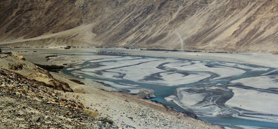 River Streams In Panamik, Leh Ladakh